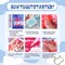 4 Pack 5D Diamond Painting Kits for Adults, Flower Diamond Art Kits for Beginners of All Ages, Round Full Drill Painting by Numbers Crafts Home Wall Decor